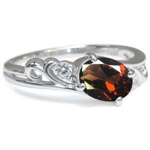 【値下げ】 リング ロードライトガーネット 大粒 リング K10 唐草 指輪 【OCQ9368487202】(33701円)