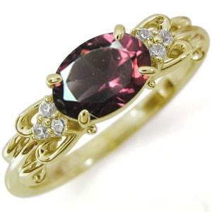 指輪 レディース ロードライトガーネット K18 リング