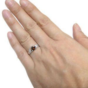 指輪 レディース ガーネット K18 リング