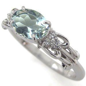 【超激レア】 アクアマリン リング 10金 指輪 【MYK8082507918】(29075円)