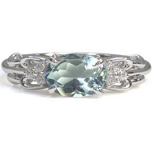 【超激レア】 アクアマリン リング 10金 指輪 【MYK8082507918】(29075円)