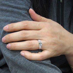 【訳あり品】 アクアマリン リング 10金 指輪 【9368476960】(33701円)