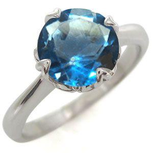 指輪 レディース ブルートパーズ 大粒 唐草 リング 指輪 