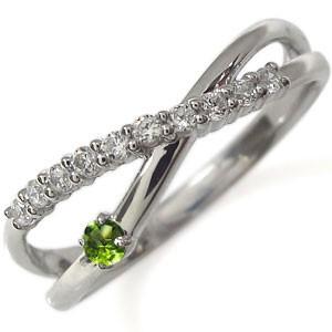 ファランジリング ペリドット 指輪 18金 ピンキーリング(48695円)