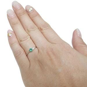 エメラルド リング シンプルリング K10 指輪 : PLEJOUR (プレジュール