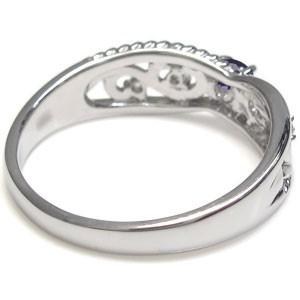 アメジスト エンゲージリング 唐草 リング プラチナ 婚約指輪 安い クリスマス ポイント消化の画像