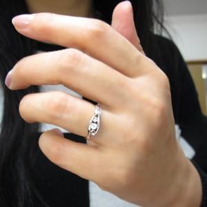唐草 リング ダイヤモンド 18金 リング アラベスク リング 指輪の画像