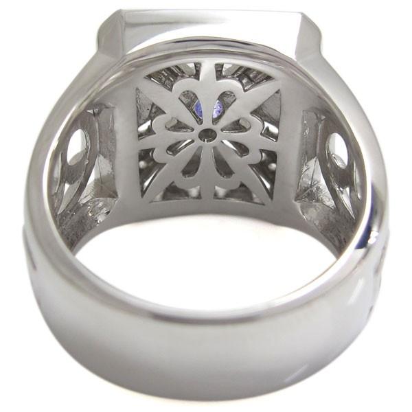 匿名配送 指輪 レディース タンザナイト クロスリング 唐草 百合の紋章 リング K10 【GM4291294269】(154370円)