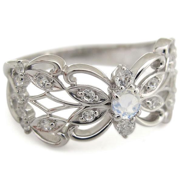 【希少】 ロイヤルブルームーンストーン 指輪 バタフライ リング 蝶 10金 アラベスク リング 【FKP1475168579】(53066円)