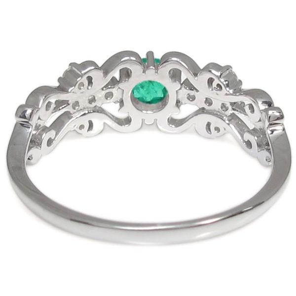 新春SALE！ エンゲージリング エメラルド リング プロポーズ用 婚約指輪 18金 【CEG2464134391】(88642円)