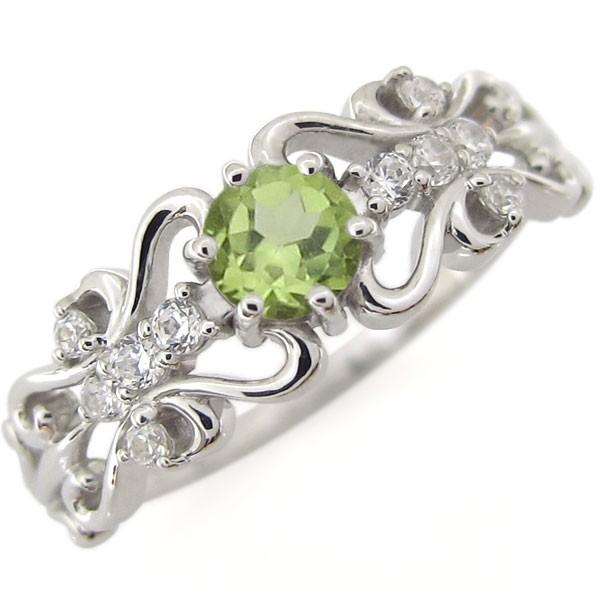 ペリドット リング プラチナ エンゲージリング 婚約指輪 安い クリスマス ポイント消化(48440円)