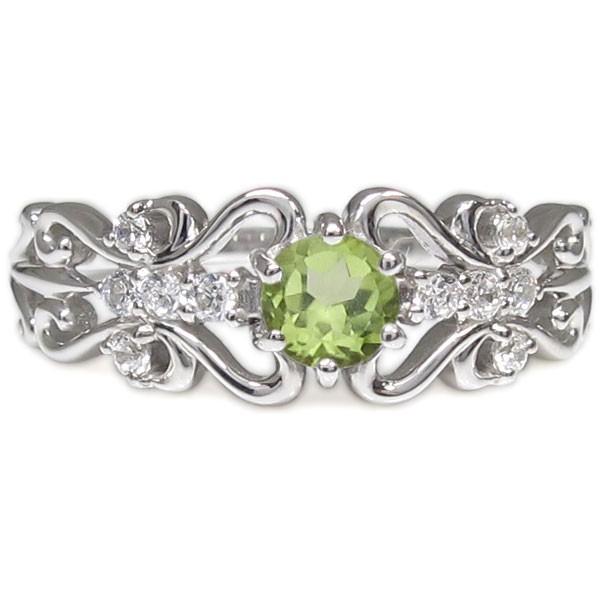 【値段交渉可：送料込】 ペリドット リング プラチナ エンゲージリング 婚約指輪 安い クリスマス ポイント消化 【BCD1346569525】(48440円)