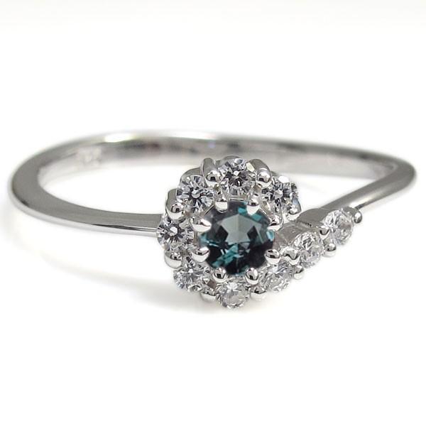 【美品】 プラチナリング 結婚記念 アレキサンドライトリング 取り巻き 婚約指輪 クリスマス ポイント消化 【YW2621832323】(94315円)