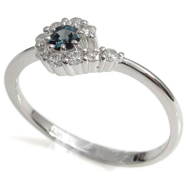 【美品】 プラチナリング 結婚記念 アレキサンドライトリング 取り巻き 婚約指輪 クリスマス ポイント消化 【YW2621832323】(94315円)