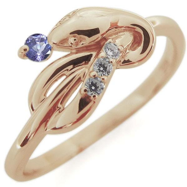 【新品訳あり】 ピンキーリング タンザナイト スネークリング K18 指輪 【TMF1367970594】(49210円)