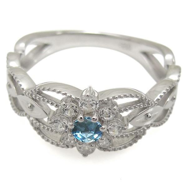 ブルートパーズリング 婚約指輪 安い アンティーク調 取り巻きリング Mr 0265 11 K10 5 Plejour プレジュール 通販 Yahoo ショッピング