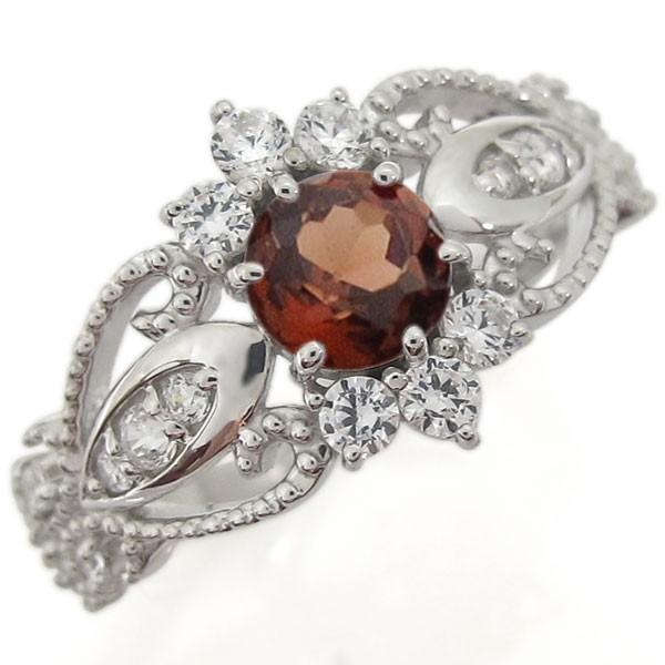 プラチナ 婚約指輪 大粒 ガーネット エンゲージ ミル打ちリング クリスマス ポイント消化(103874円)