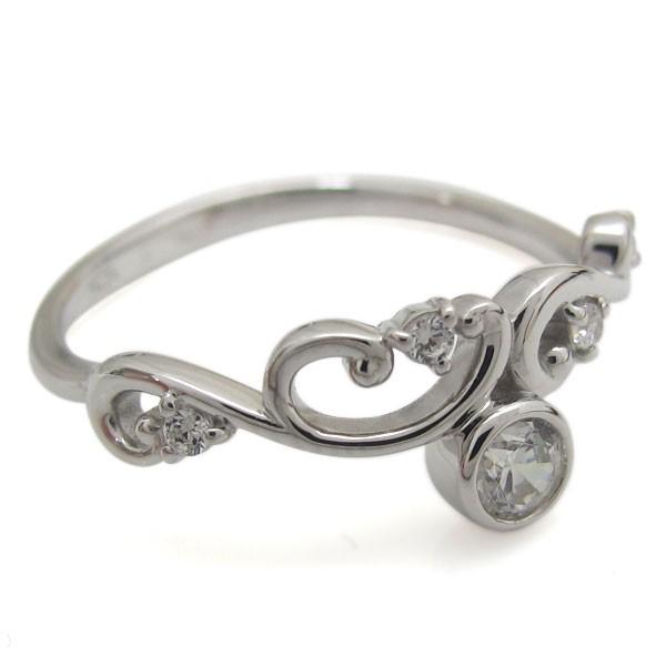 2026年 プラチナ アラベスク レディース ダイヤモンド リング 指輪 クリスマス ポイント消化 【MY1233978349】(44390円)