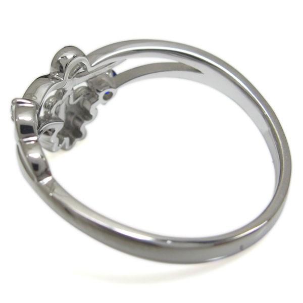 【超激レア】 18金 クローバー サファイアリング アラベスク V字 指輪 唐草 【LWH1085227851】(39039円)