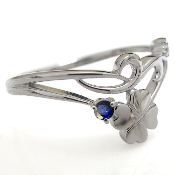 【超激レア】 18金 クローバー サファイアリング アラベスク V字 指輪 唐草 【LWH1085227851】(39039円)