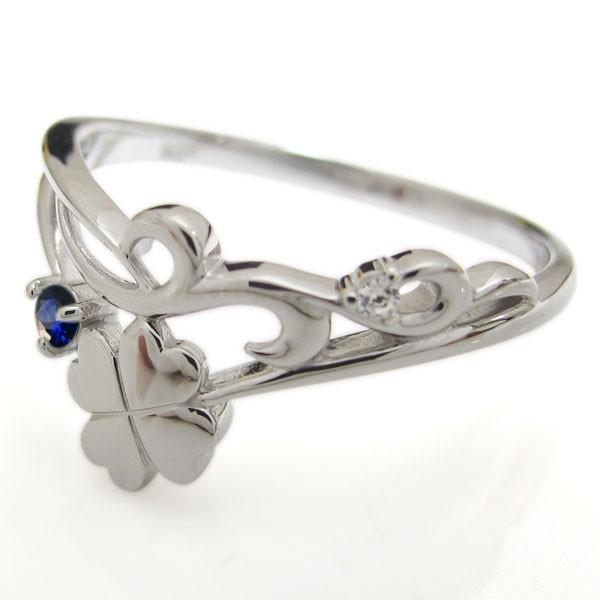 【超激レア】 18金 クローバー サファイアリング アラベスク V字 指輪 唐草 【LWH1085227851】(39039円)