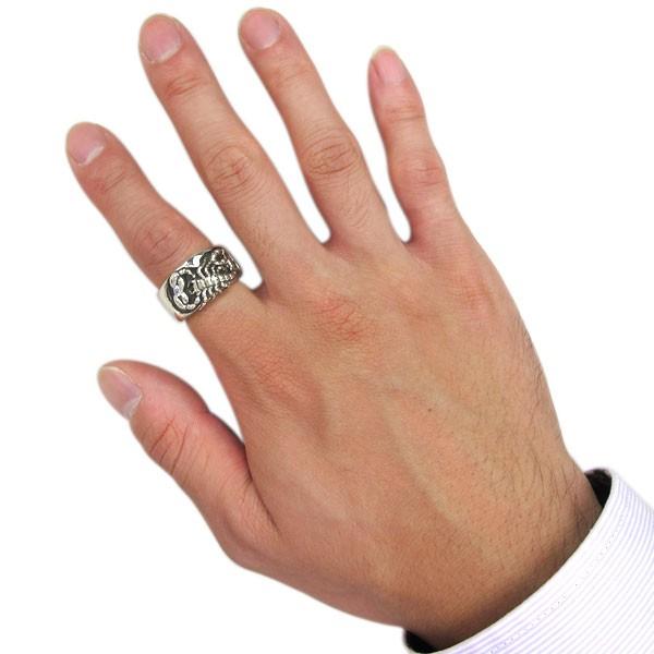 新作商品 シルバーリング メンズ 4月誕生石 ダイヤモンド 蠍 サソリ シルバーリング おしゃれ メンズ 指輪 スコーピオン 指輪 ダイヤモンド メンズアクセサリー