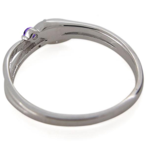 高評価続出！ 指輪 レディース 18金 18k ヘビ 蛇 2月誕生石 アメジスト スネークリング 【JSB1328352873】(47785円)