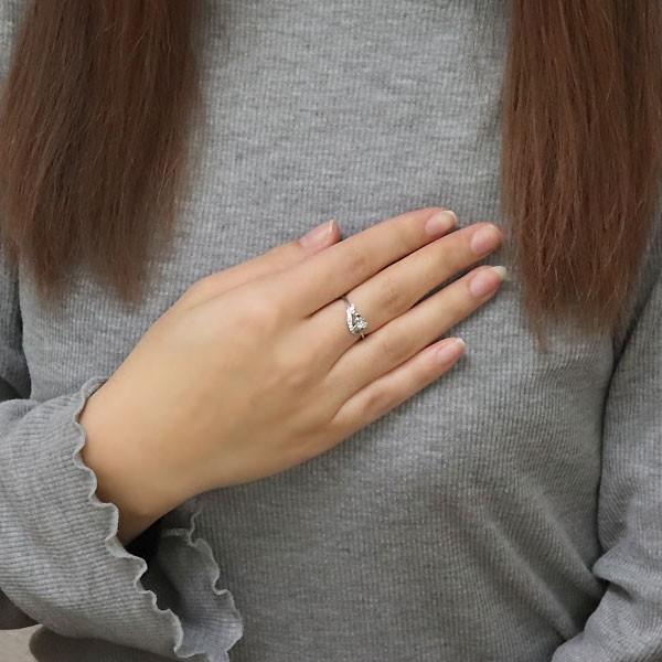 指輪 レディース 18金 ピンクゴールド 桜 ダイヤモンド リング さくら フラワーの画像