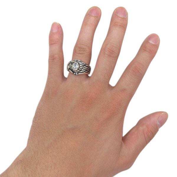 指輪 鷲 シルバー キュービックジルコニア 代 30代 40代 ワシ イーグル メンズリング Mr 0346 Cz Sv Plejour プレジュール 通販 Yahoo ショッピング