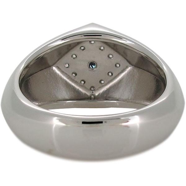 18金 メンズリング 印台 指輪 天然石 アレキサンドライト K18 | www