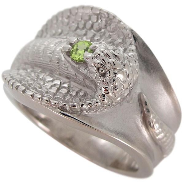 ⭐️完成品⭐️ リング コブラ 蛇 メンズリング 指輪 10金 ペリドット へび 【I3953449633】(142218円)