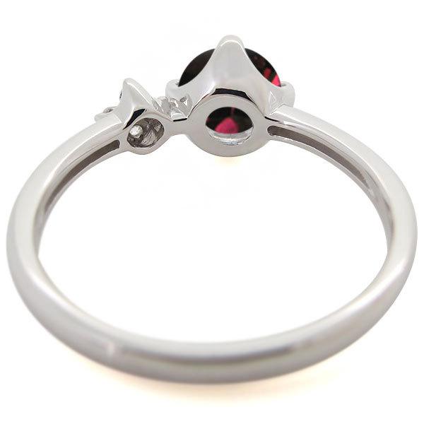 指輪 レディース プラチナ ロードライトガーネットリング 1月誕生石