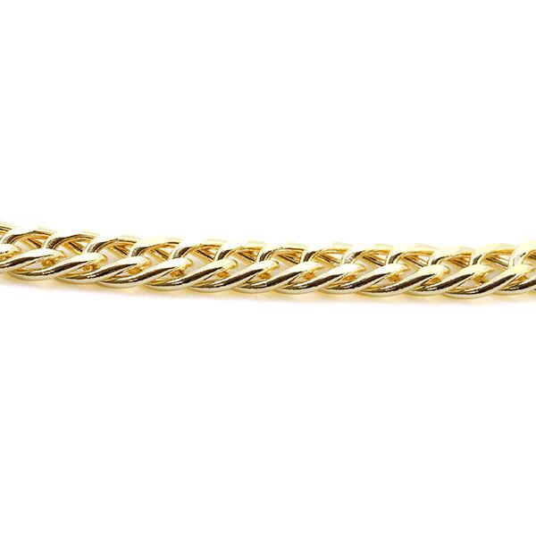 喜平 ネックレス 18金 喜平ネックレス メンズ ダブル喜平 チェーン 中空 3.95mm 45cm 50cm 55cm_5