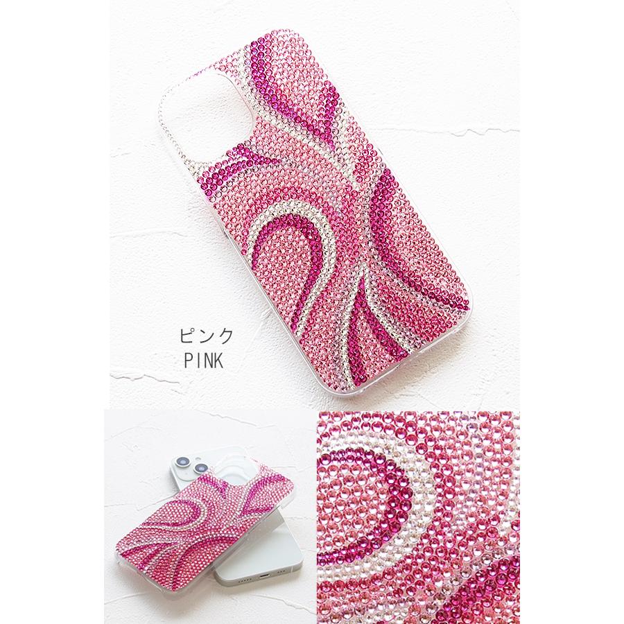 SWAROVSKI スマホケース スワロフスキー ラインプッチ柄 iPhone SWAROVSKI スマホケース スワロフスキー ラインプッチ柄 iPhone