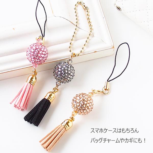 SWAROVSKI スマホストラップ 携帯アクセサリー 大きめ スワロボール