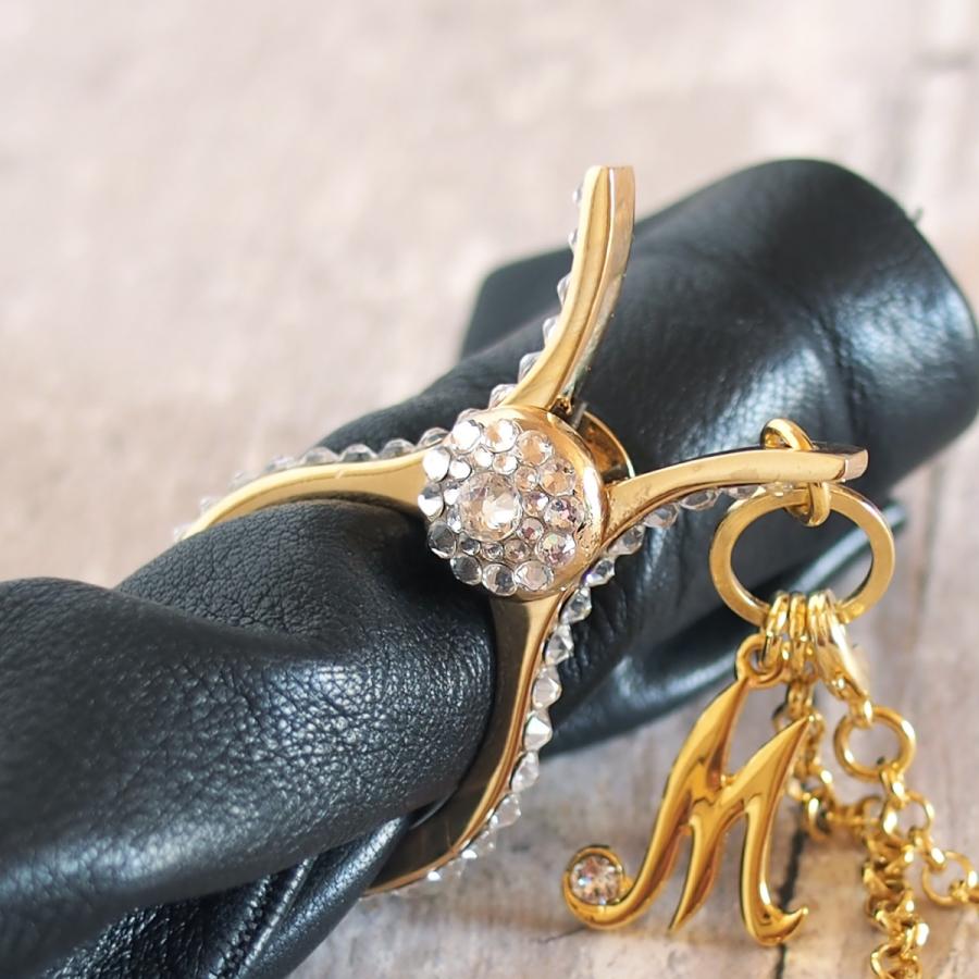 SWAROVSKI（スワロフスキー） グローブホルダー イニシャルモチーフと