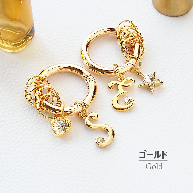 SWAROVSKI（スワロフスキー） キーリング イニシャルモチーフ 星