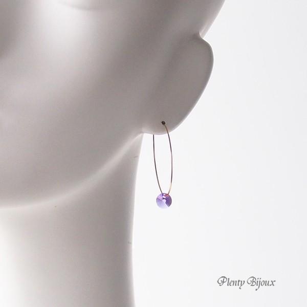 SWAROVSKI（スワロフスキー） フープピアス 大きめ ゴールド 金属