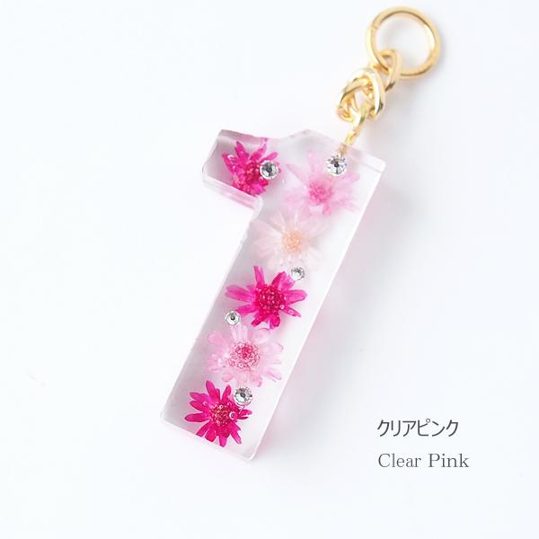 SWAROVSKI（スワロフスキー） キーリング 数字 ナンバー モチーフ お花