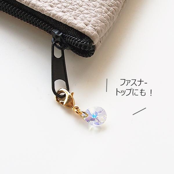 マスク アクセサリー チャーム ピアス フックタイプ スワロフスキー 涙