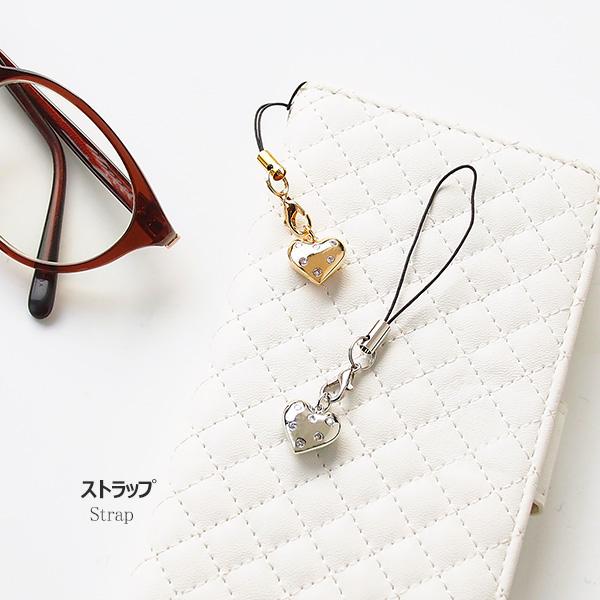 スマホアクセサリー USB-typec スワロフスキー ぷっくりハート