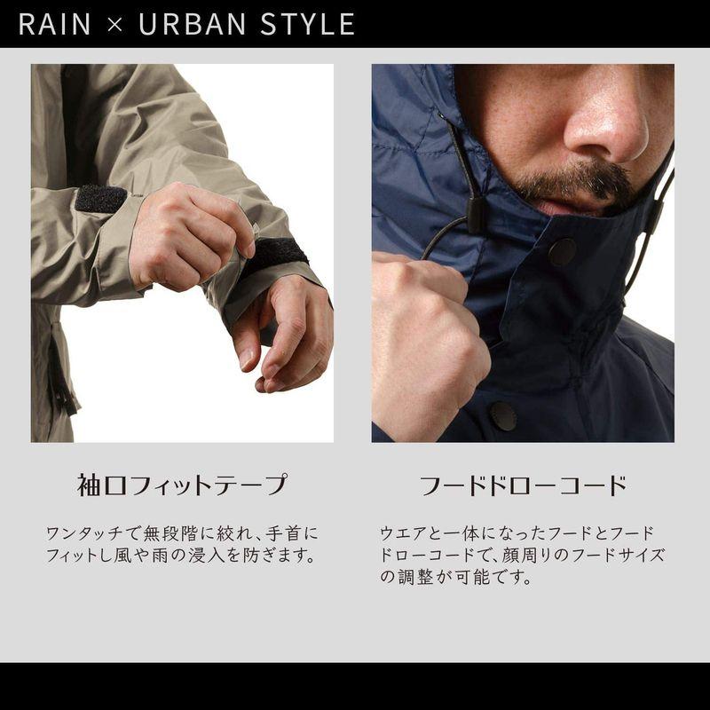 マック レインコート (高撥水/軽量生地) (軽量高密度CORDURA ナイロン) (袖口調節フィットテープ) (フードドローコード調節) ナイロン レインコート 高撥水/軽量生地 軽量高密度CORDURA 袖口調節フィットテープ フードドローコード調節 SIZE ゆき丈 身幅 着丈 5cm