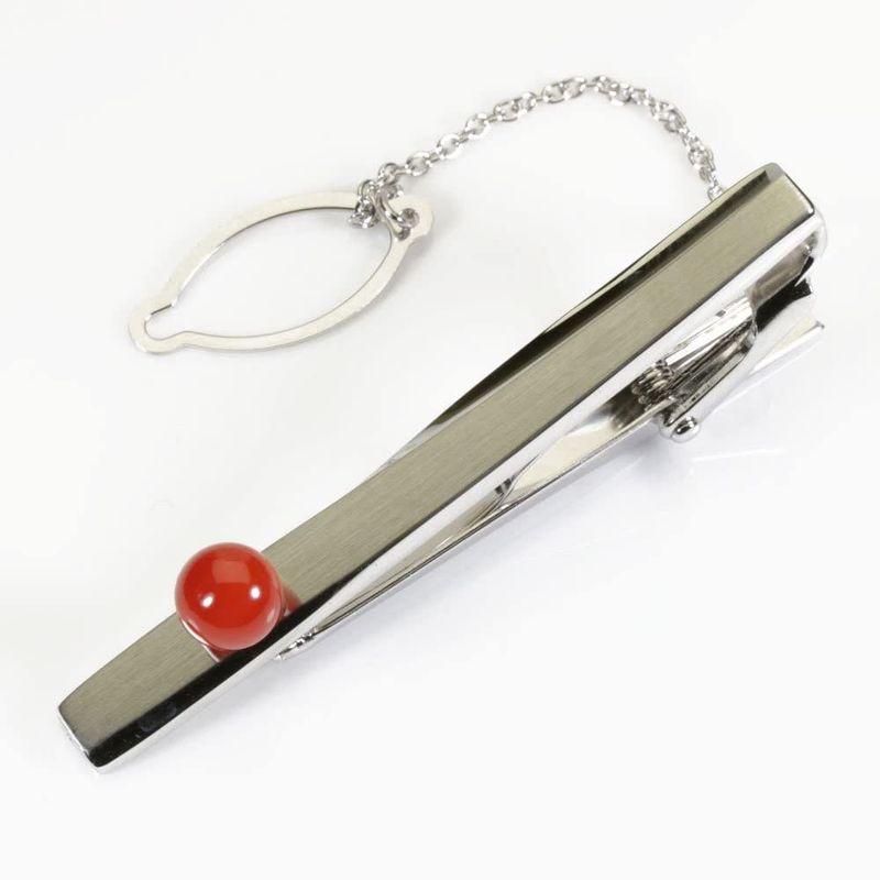 赤 珊瑚 ネクタイピン 無染色 SANSUI 珊瑚 ネクタイピン 無染色 SANSUI 　