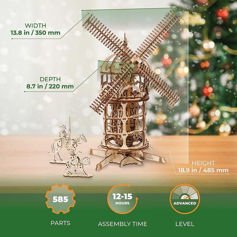 限定素材を使用 Ugears ユーギアーズ Tower Windmill 風車 木のおもちゃ 3D立体 パズル 70056 【2073522480】(11981円)