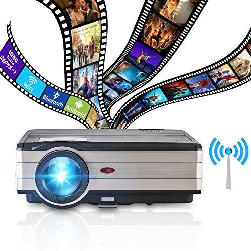 超激安 プロジェクター Wifi Bluetooth ワイヤレス接続 1080p対応 40lm Led ホームプロジェクター Android ス オープニング大放出セール Cepici Gouv Ci