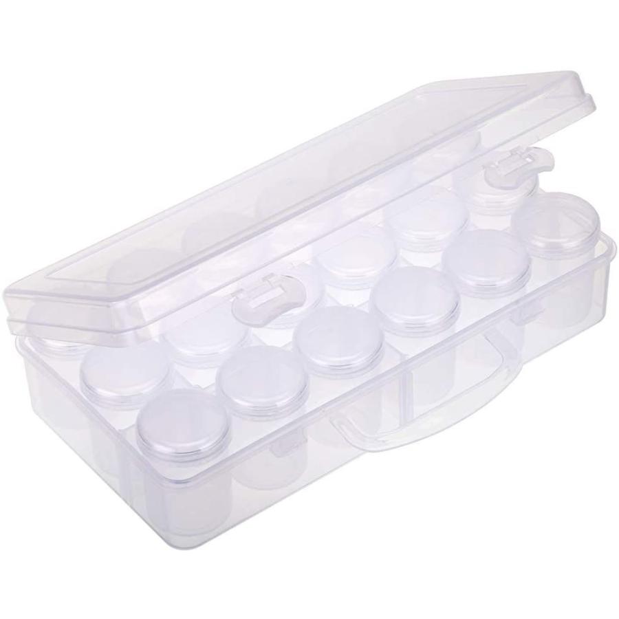 Sumnacon 透明 ビーズケース 小分け 丸型 ネイルパーツケース 小物収納ケース 蓋付き ネイルデコパーツ ネイルシェルパーツ ビーズ Plime 通販 Yahoo ショッピング