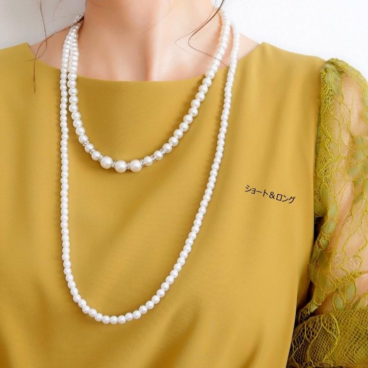PLIQUA パールネックレス 結婚式 ネックレス レディース パーティー