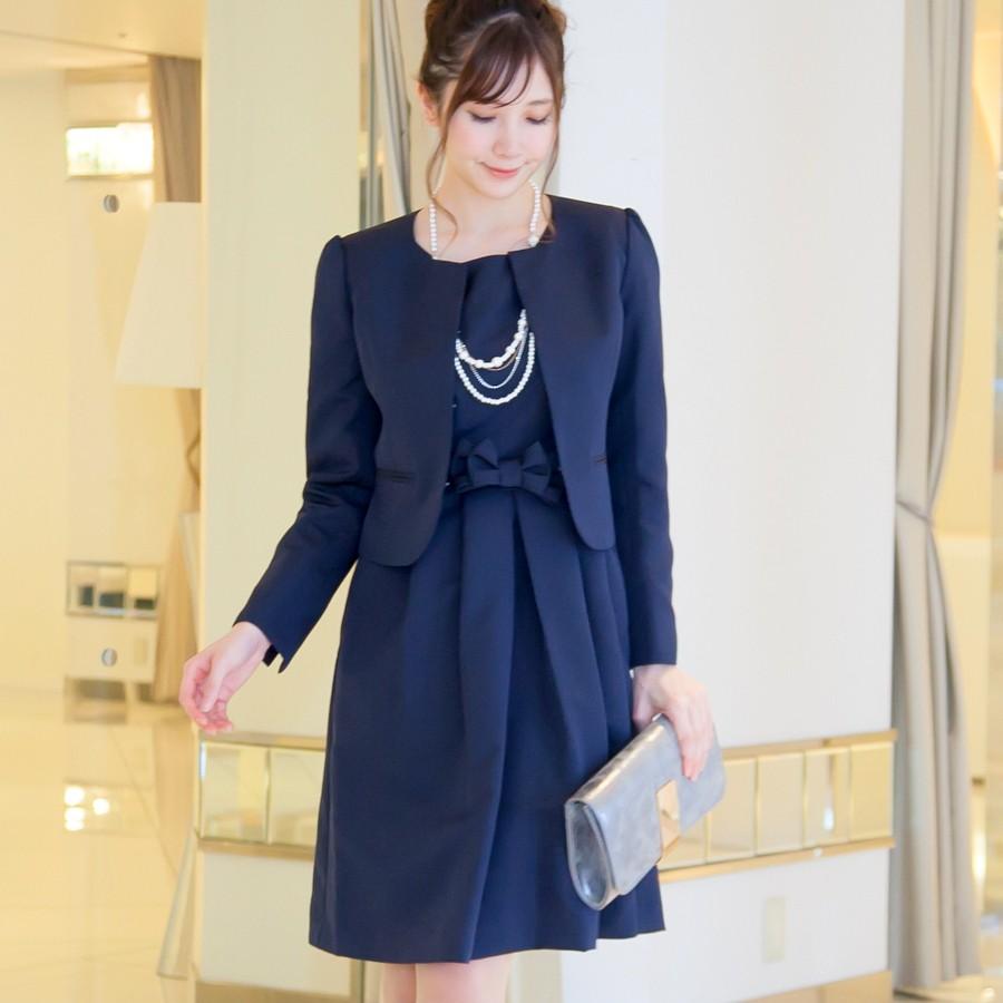 セレモニー スーツ おしゃれ 50代 40代 30代 卒業式 入学式 卒園式 入園式 大きいサイズ 上品 ビジネス ママ 母 ワンピ スーツ 日本製 5 3102 ネイビー 5 3102 Pliqua ヤフーショッピング店 通販 Yahoo ショッピング