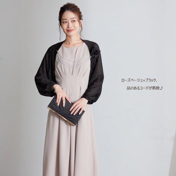 パーティードレス 結婚式 二次会 服装 親族 披露宴 卒業パーティー 日本製 上品 ロング丈 20代 30代 40代 おしゃれ プリカ 5-3106op-1 ベージュ_7