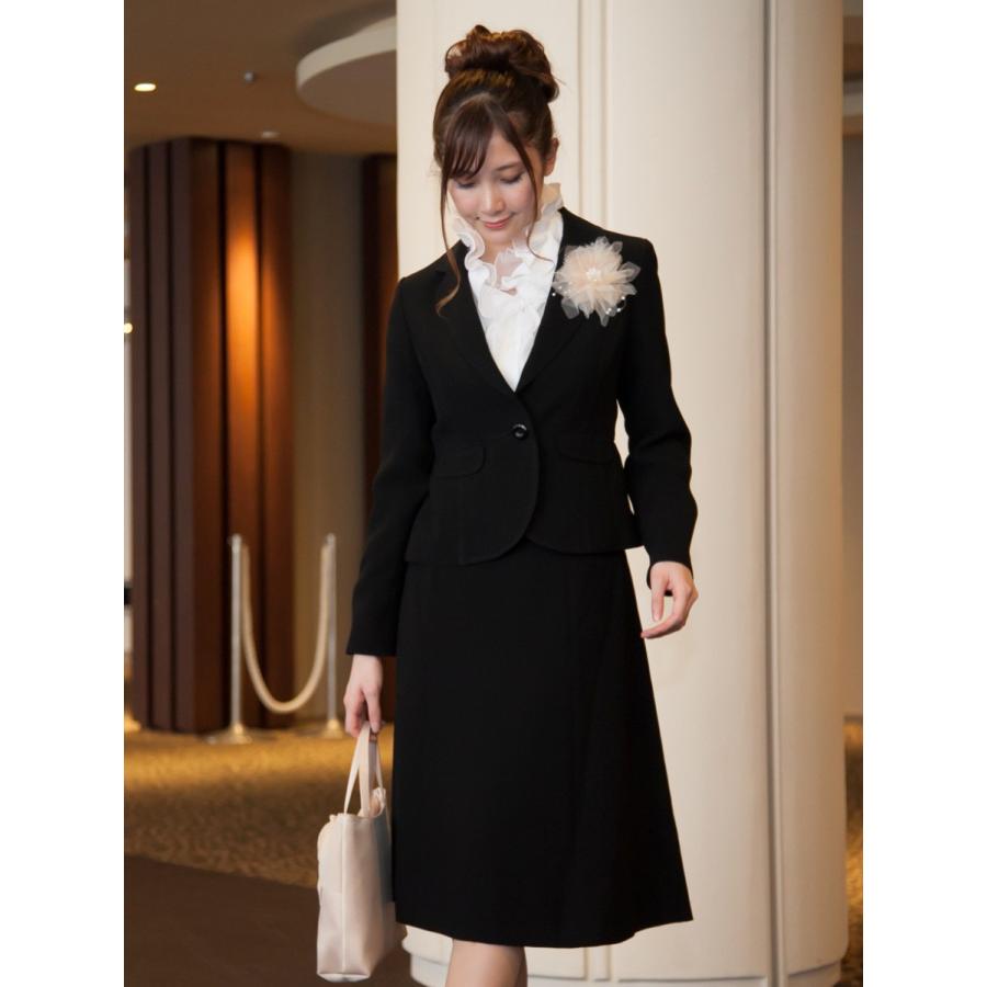 familiar ブラック フォーマルワンピースジャケット付き フォルムフォルマ form forma 【前開き】【喪服・礼服